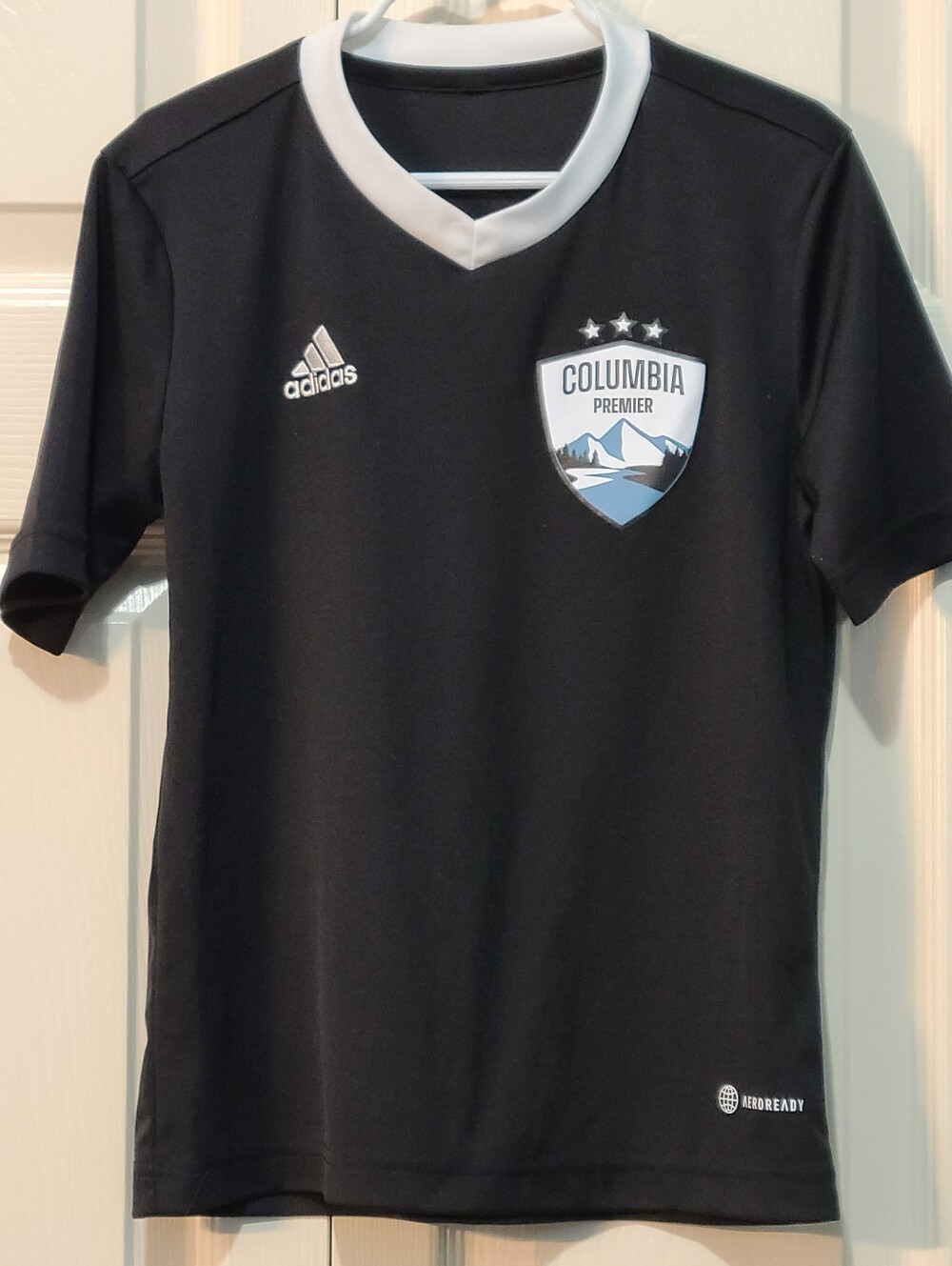 Adidas AEROREADY Columbia Premier Youth Soccer Jersey Black YS / 8